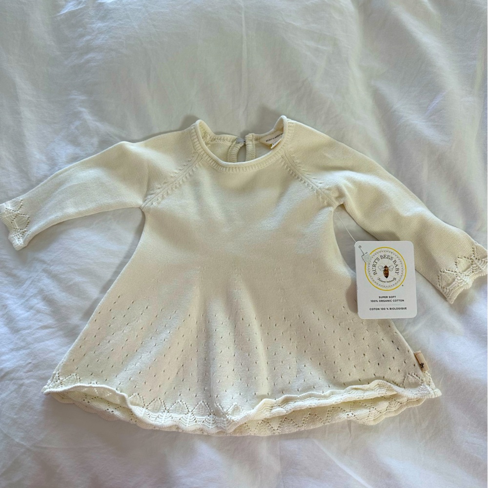 Burt’s Bees Sweater Dress 3-6 mo.